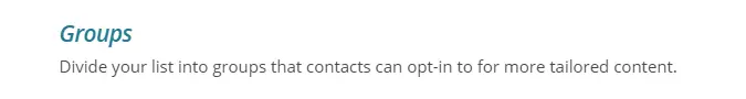 skupiny v mailchimp