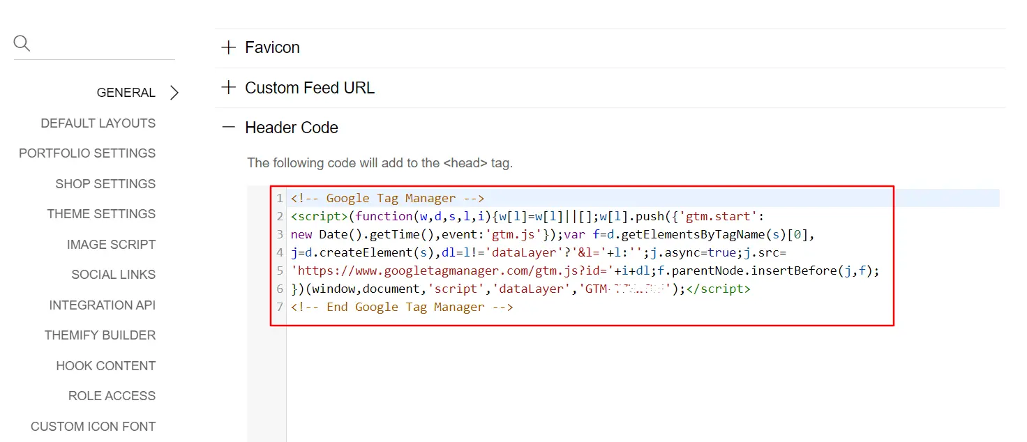 Toto je konkrétne kód pre Tag Manager ale rovnako to funguje aj s kódom pre Google Analytics