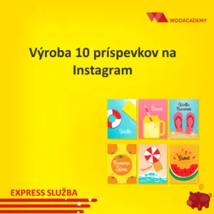 Výroba príspevkov pre Instagram (10 kusov)