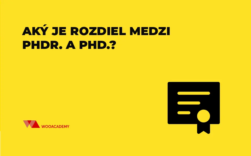 Aký je rozdiel medzi PhDr. a PhD.?